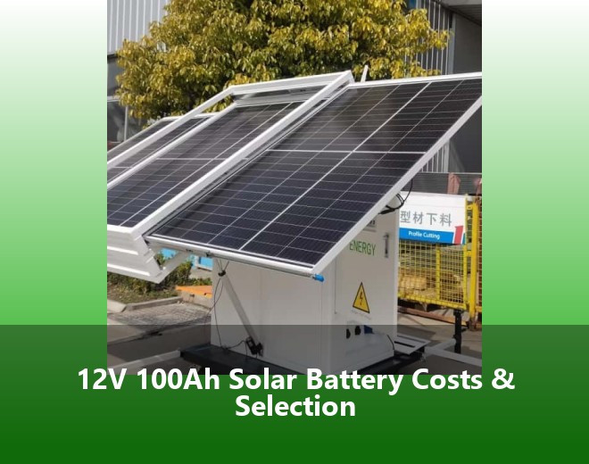 12V 100Ah Solar Battery Costs & Selection